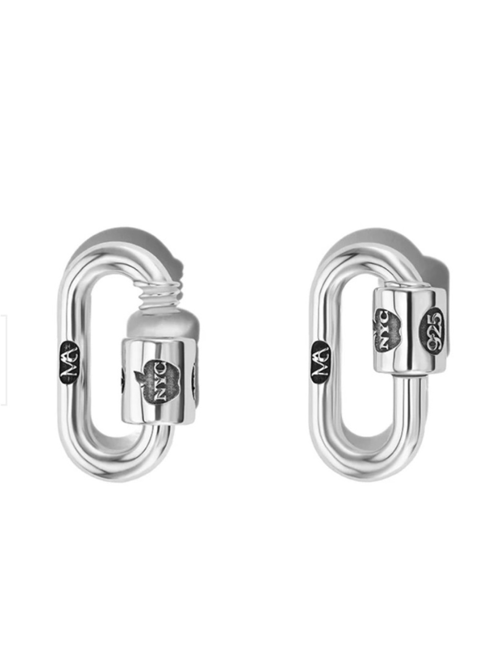 Marla Aaron Chubby Medium Lock in Silver